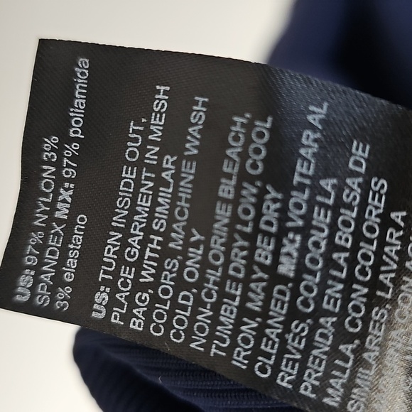 WHBM FORME Rib Bodycon Dress Sophisticated Leisure Elegant Nautical Navy w Tie - Picture 9 of 15